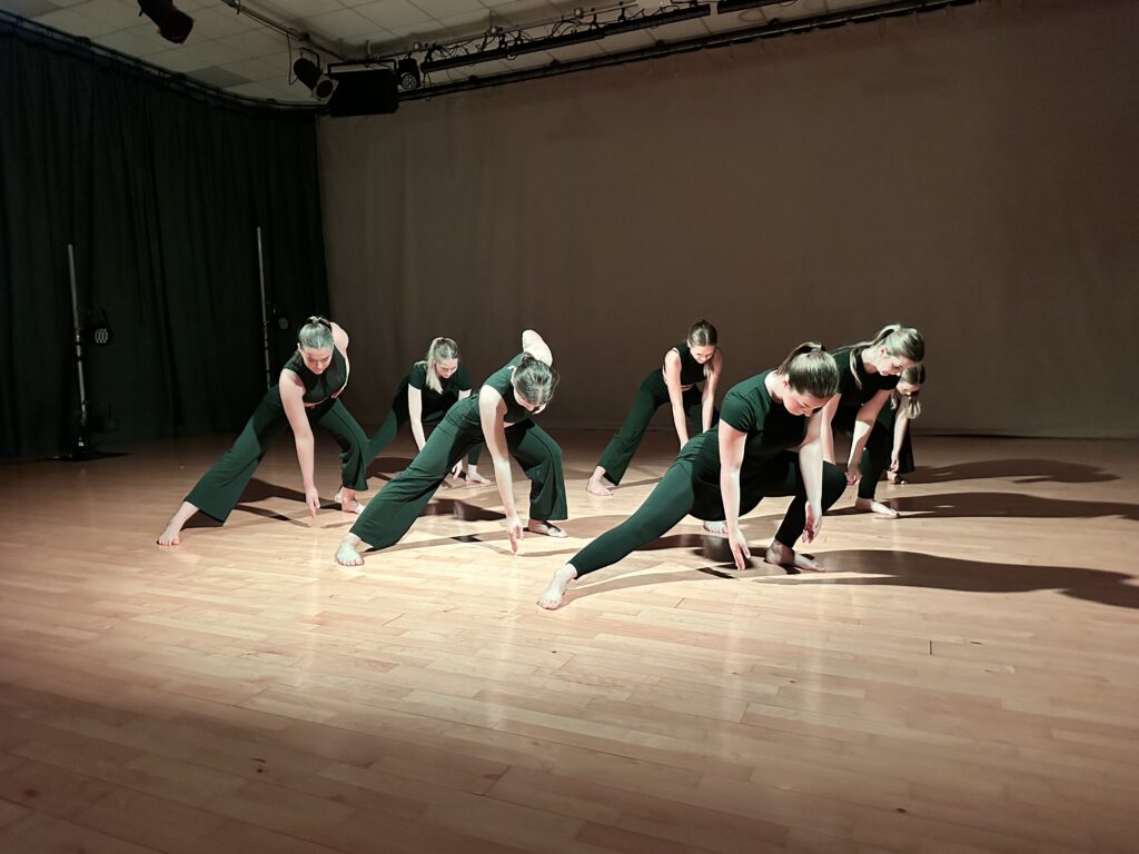 Students dancing