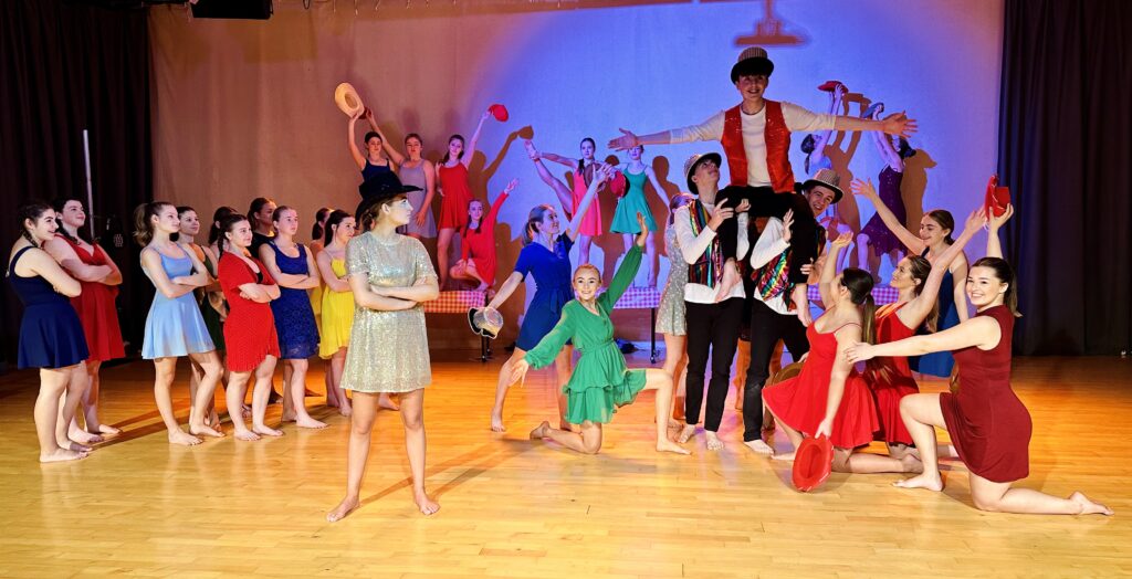Students dancing