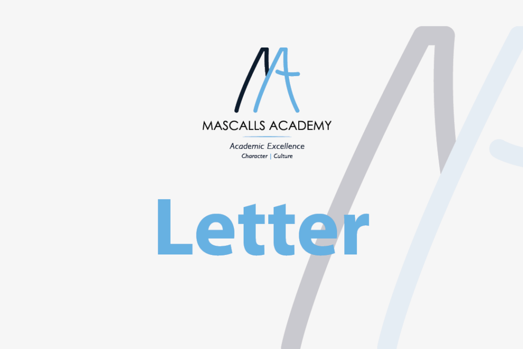 Leigh Academy Mascalls Letter image